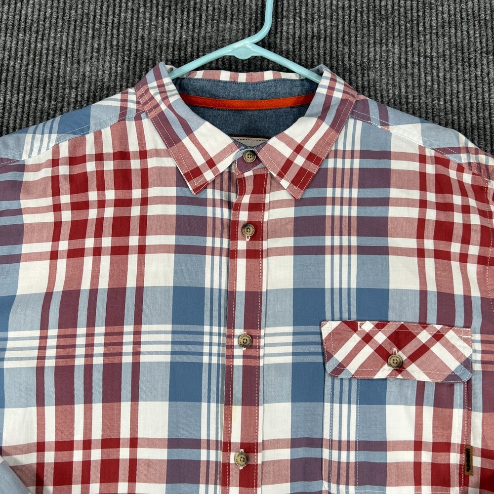 Legendary Whitetails Shirt Mens XL Extra Large Red Plaid Long Sleeve Button Up